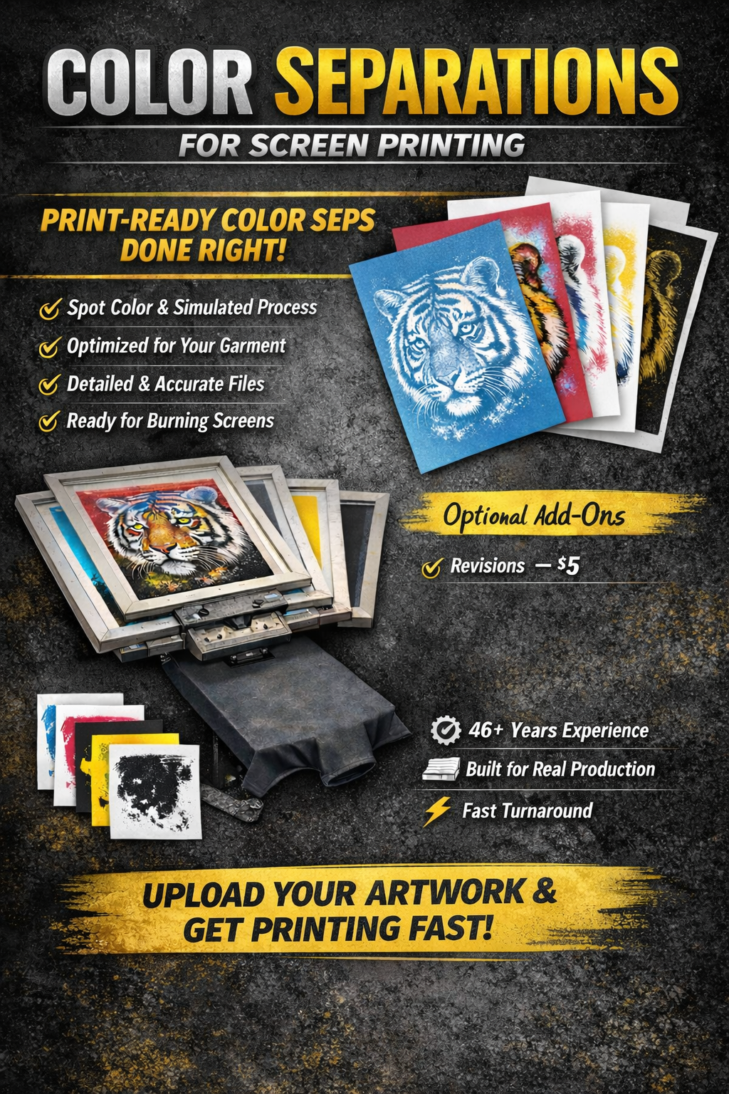 Color Separations for Screen Printing
